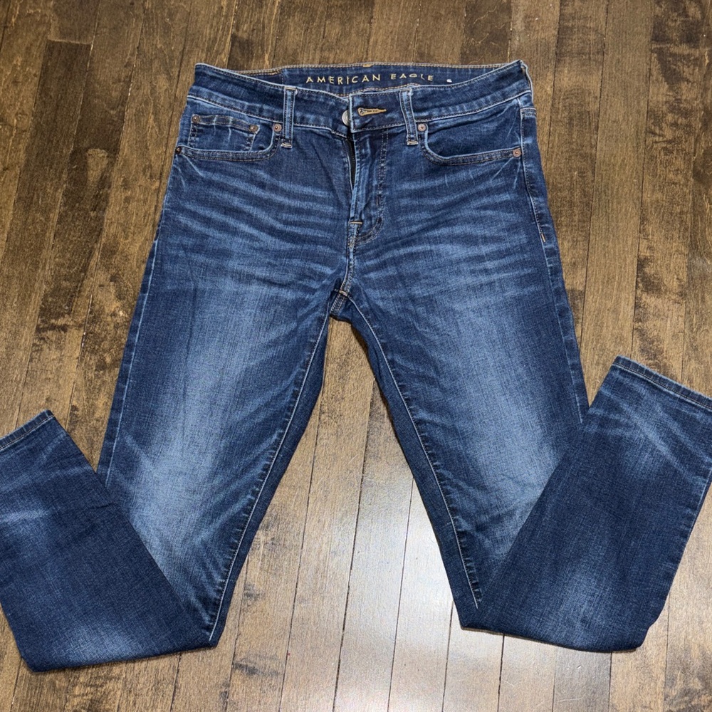American Eagle Outfitters Women’s Dark Blue Slim Jeans